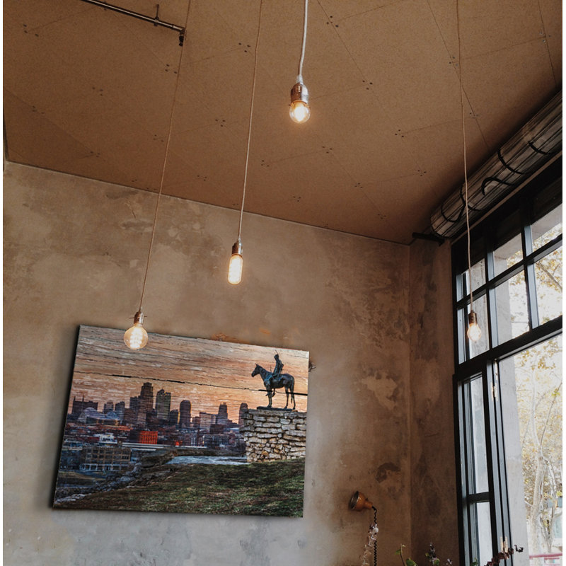 Winston Porter Kansas City Skyline Graphic Art Print On Wood Wayfair