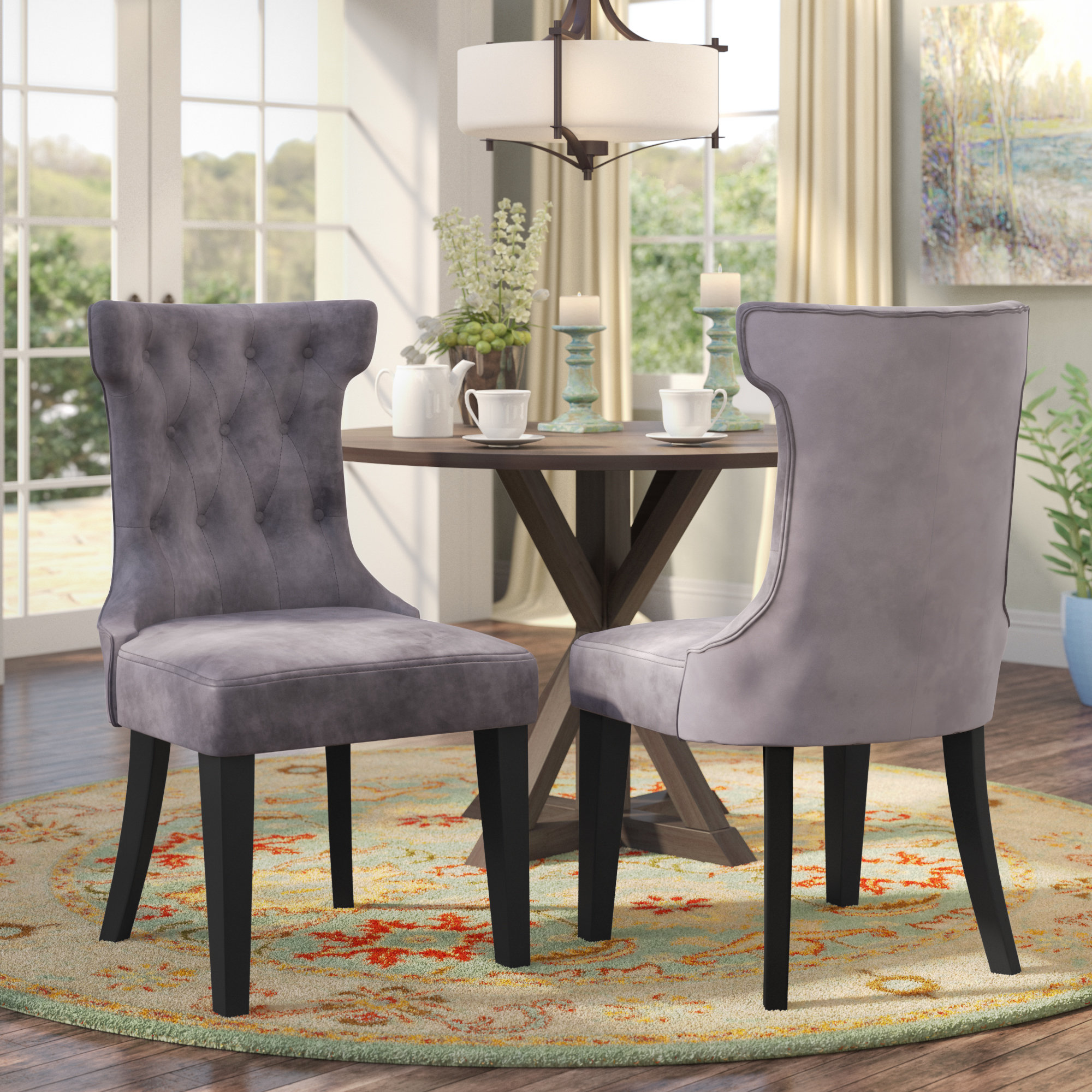 Charlton Home Scituate Tufted Upholstered Side Chair Reviews Scituate Tufted Upholstered Side Chair