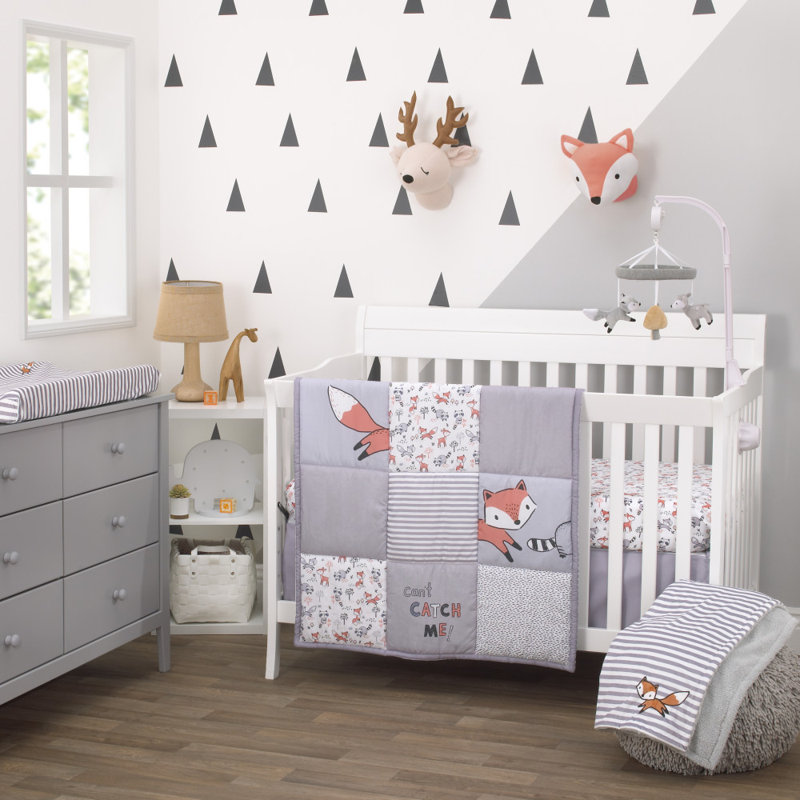 baby boy fox crib bedding