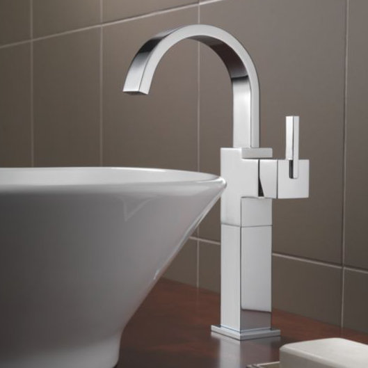 753lf Ss Cz Delta Vero Vessel Sink Bathroom Faucet With Drain Assembly And Diamond Seal Technology Reviews Wayfair