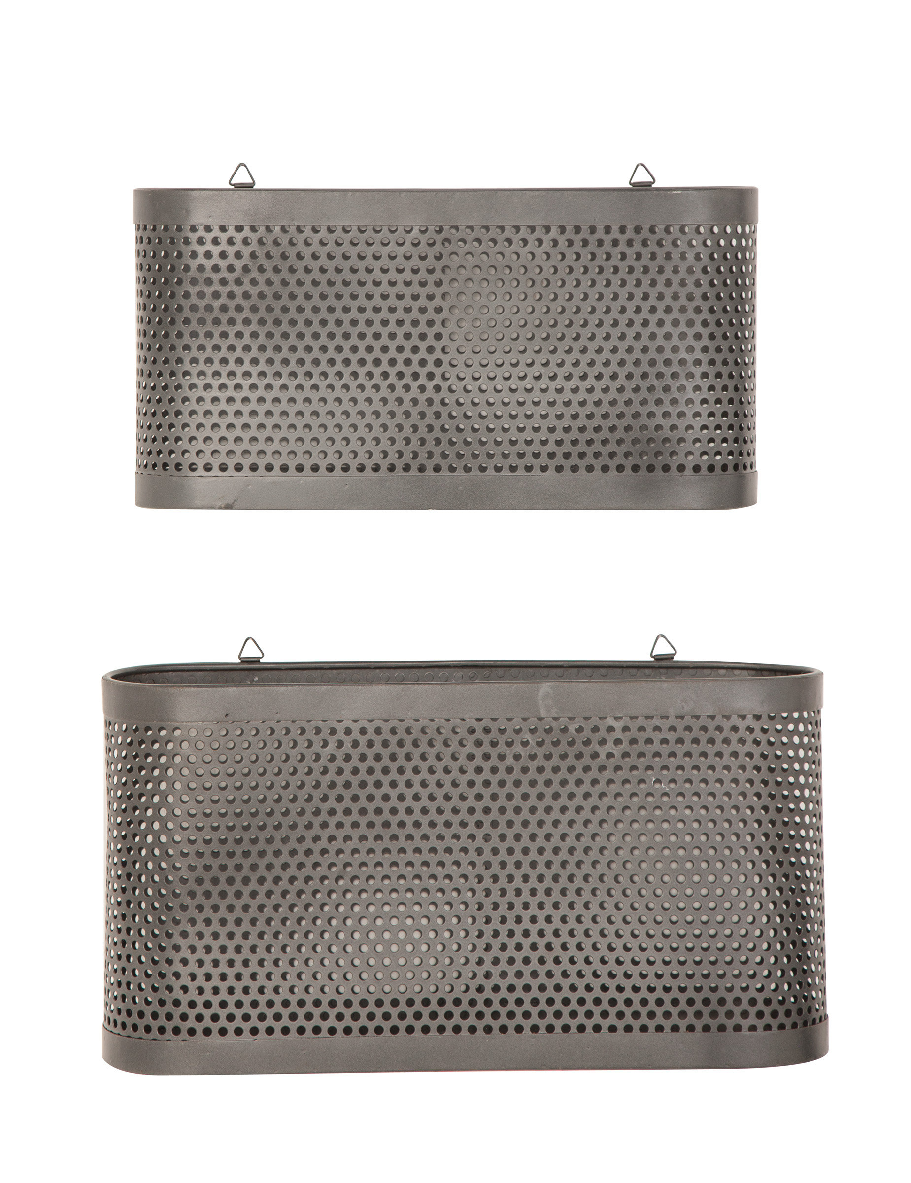 Williston Forge Modern 2 Piece Decorative Mesh Metal Wire Basket