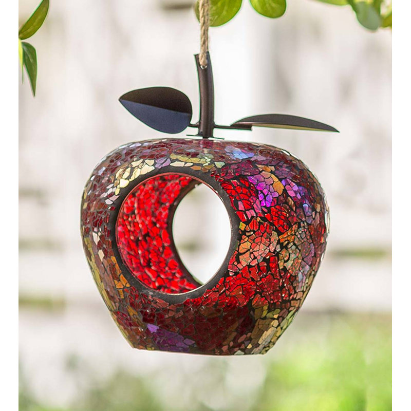 Wind Weather Glass Apple Decorative Bird Feeder Wayfair