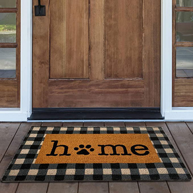 paw print doormat