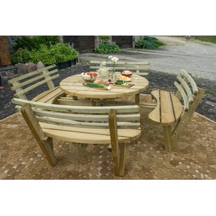 Jacquelyn Wooden Picnic Bench By Sol 72 Outdoor