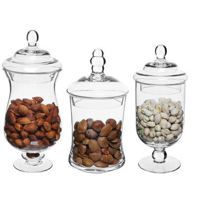 3 Piece Apothecary Jar Set