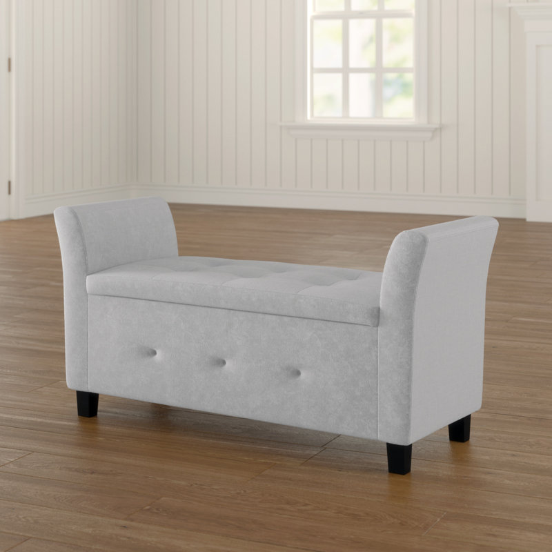 Andover Mills Clarissa Upholstered Storage Bedroom Bench Reviews Clarissa Upholstered Storage Bedroom Bench