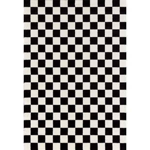 Checker Board Rug Wayfair Carpenter Checkered Black White Area Rug