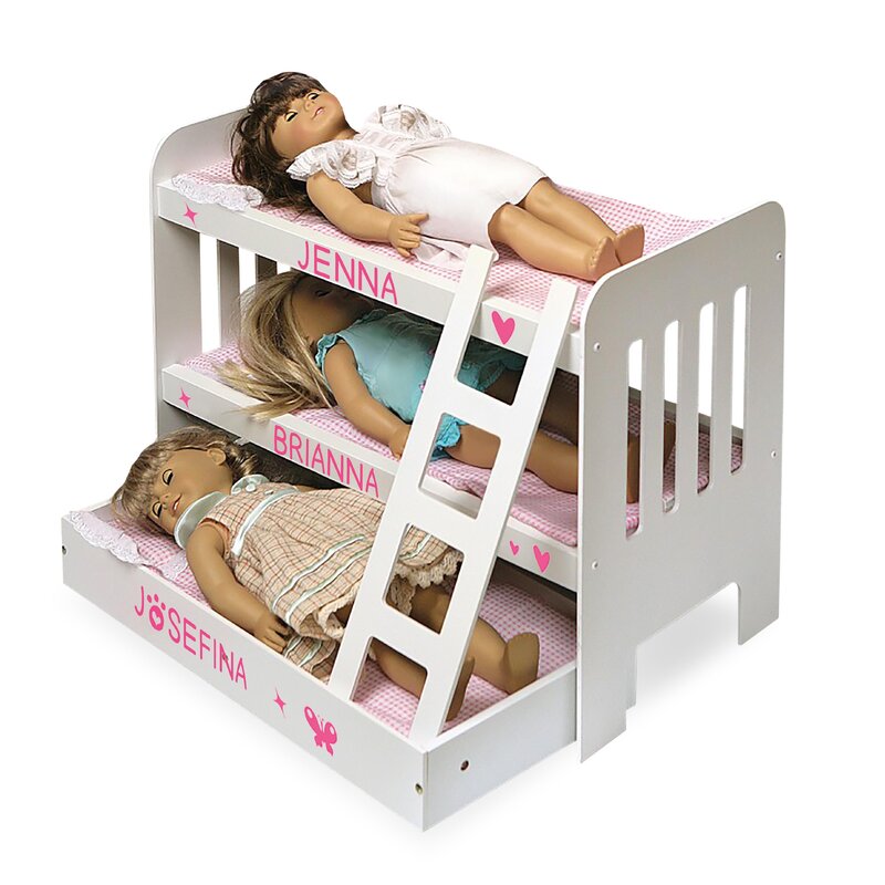 doll bunk bed with trundle