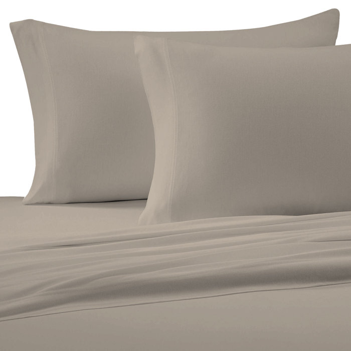 Brielle Jersey Knit 150 Thread Count 100 Cotton Sheet Set Reviews Brielle Jersey Knit 150 Thread Count 100 Cotton Sheet Set Reviews Wayfair Ca