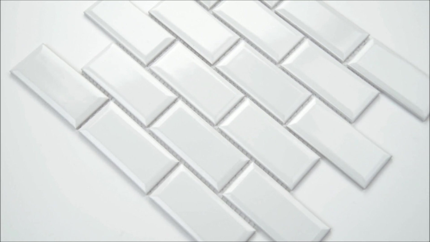 Msi Frost Bevel 2 X 4 Ceramic Subway In White Reviews Wayfair Frost Bevel 2 X 4 Ceramic Subway