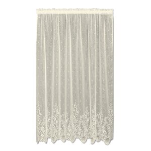 Victor Nature/Floral Sheer Rod Pocket Single Curtain Panel