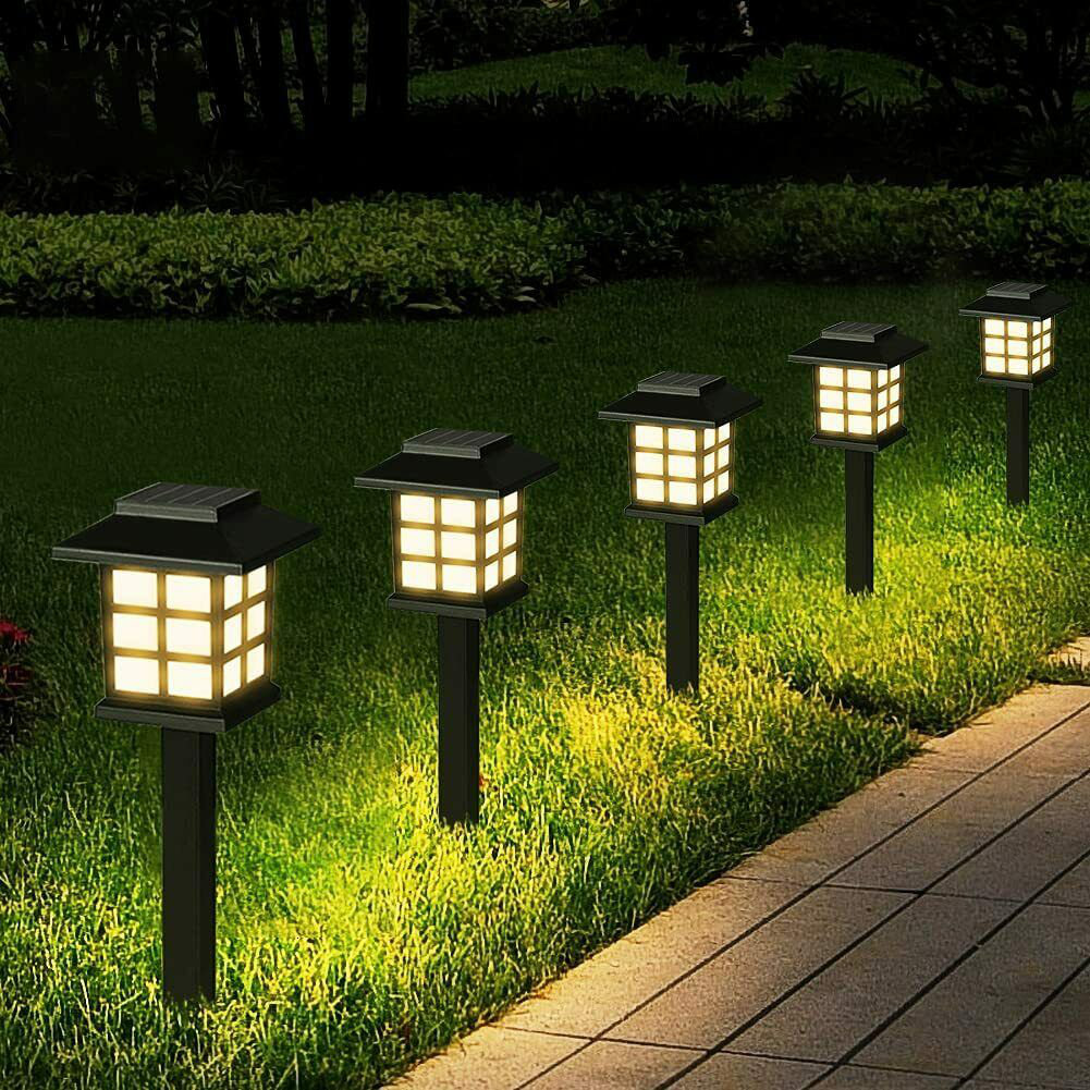 solar path lights set of 12