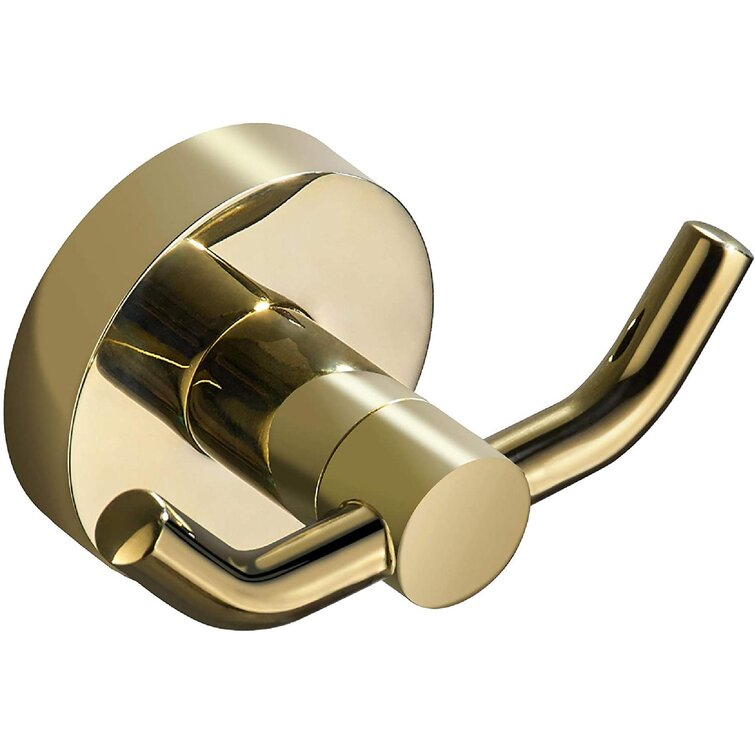 Towel Hook Robe Hooks SUS 304 Stainless Steel Clothes Hook for Bathroom Kitchen Modern Hotel Door Towel Holder Cabinet Hand Towel Hanger Heavy Duty Wall Mounted Euro Gold