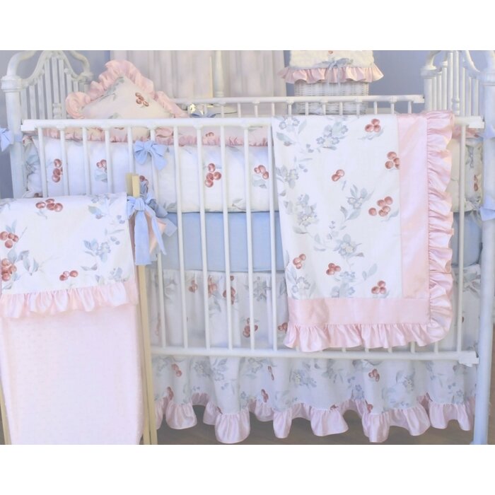 Blueberrie Kids Cherry Blossom 3 Piece Crib Bedding Set Wayfair