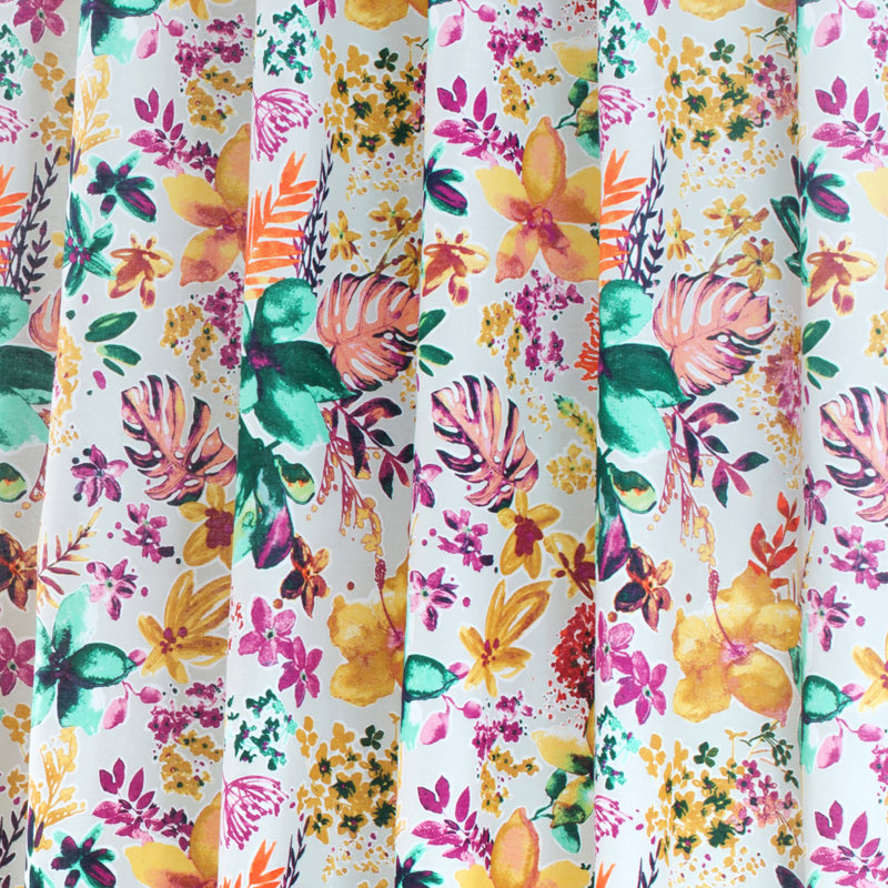 Nicole Miller Garden Party Cotton Single Shower Curtain Reviews