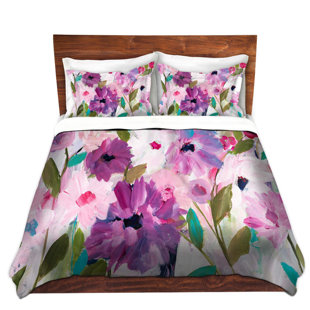 Go to store & view more images DiaNoche Designs Blossoming Flowers Duvet Cover Set