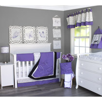 purple nursery bedding