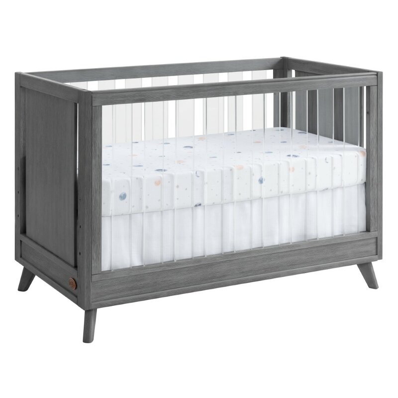 Isabelle Max Tazewell Wood Acrylic 3 In 1 Convertible Crib