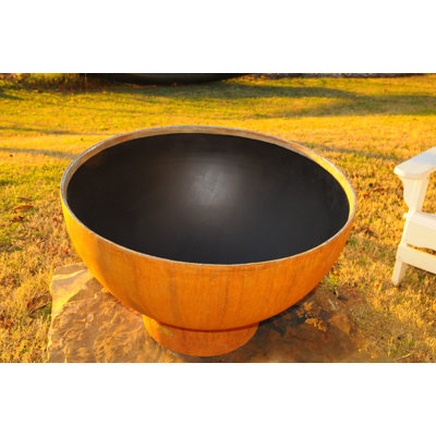 Fire Pit Art Crater Steel Propane Fire Pit Ignition: Match Lit, Fuel Type: Natural Gas
