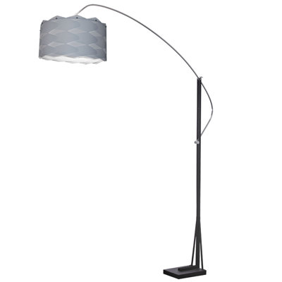 Patorida 83 Arched Floor Lamp Radionic Hi Tech Shade Color Silver