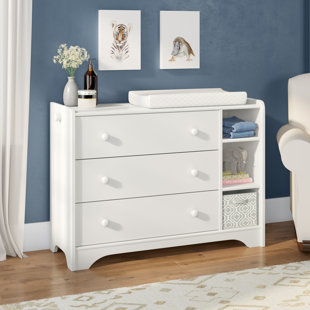 White Dressers Chest Of Drawers You Ll Love Wayfair Garza 3 Drawer Accent Chest