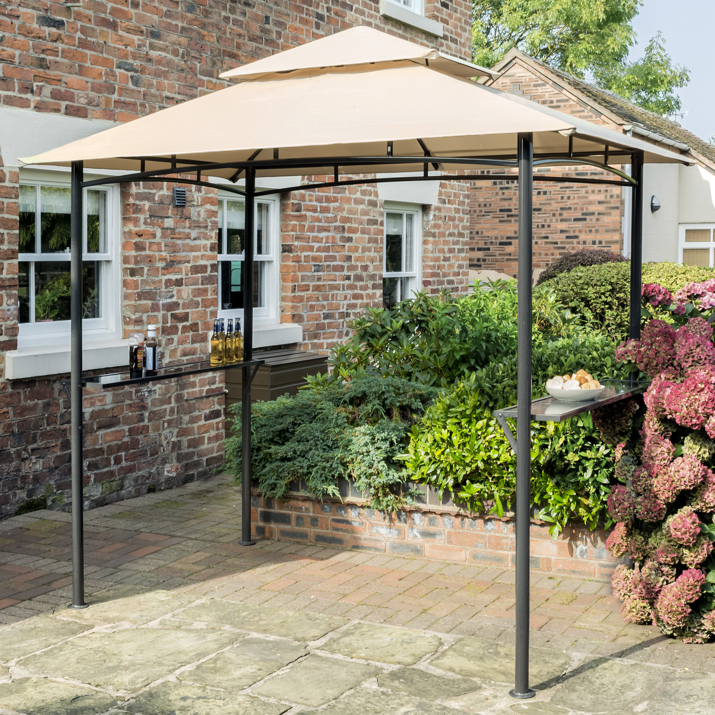 Rowlinson 2 5m X 1 Steel Bbq Gazebo Reviews Wayfair Co Uk