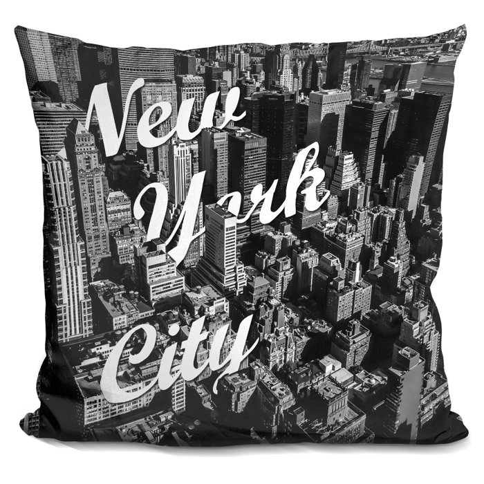 East Urban Home New York City Throw Pillow Wayfair