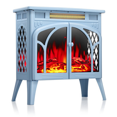 R.W.FLAME 23.5''W 500W/1500W Electric Fireplace Stove With Remote Control