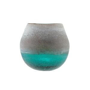 Frosted Hand Blown Decorative Glass Vase