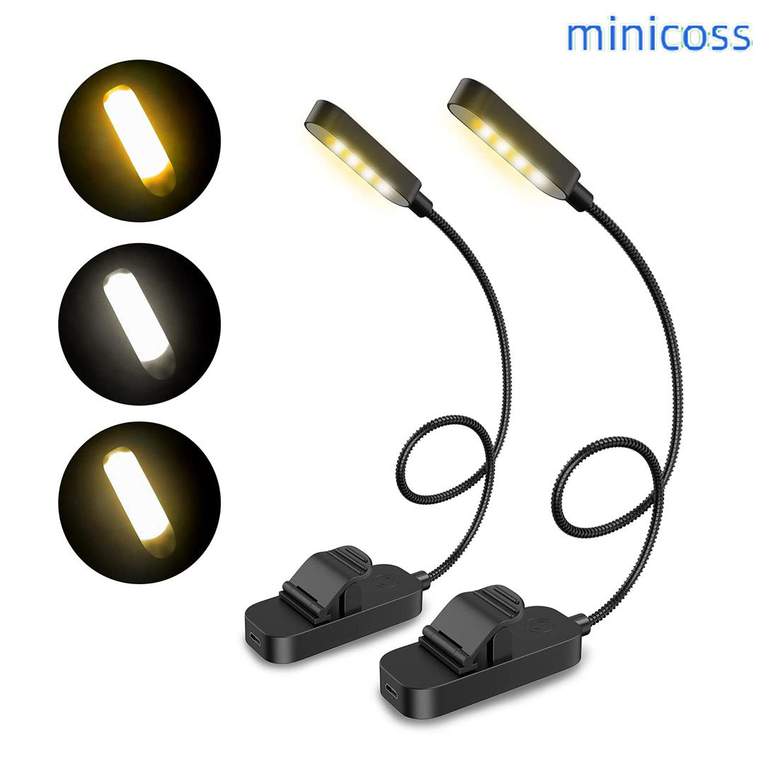 MINICOSS Newest Clip On Rechargeable Book Night Light Wayfair