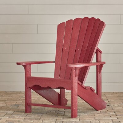 Sandiford Plastic Adirondack Chair Beachcrest Home Color Bordeaux