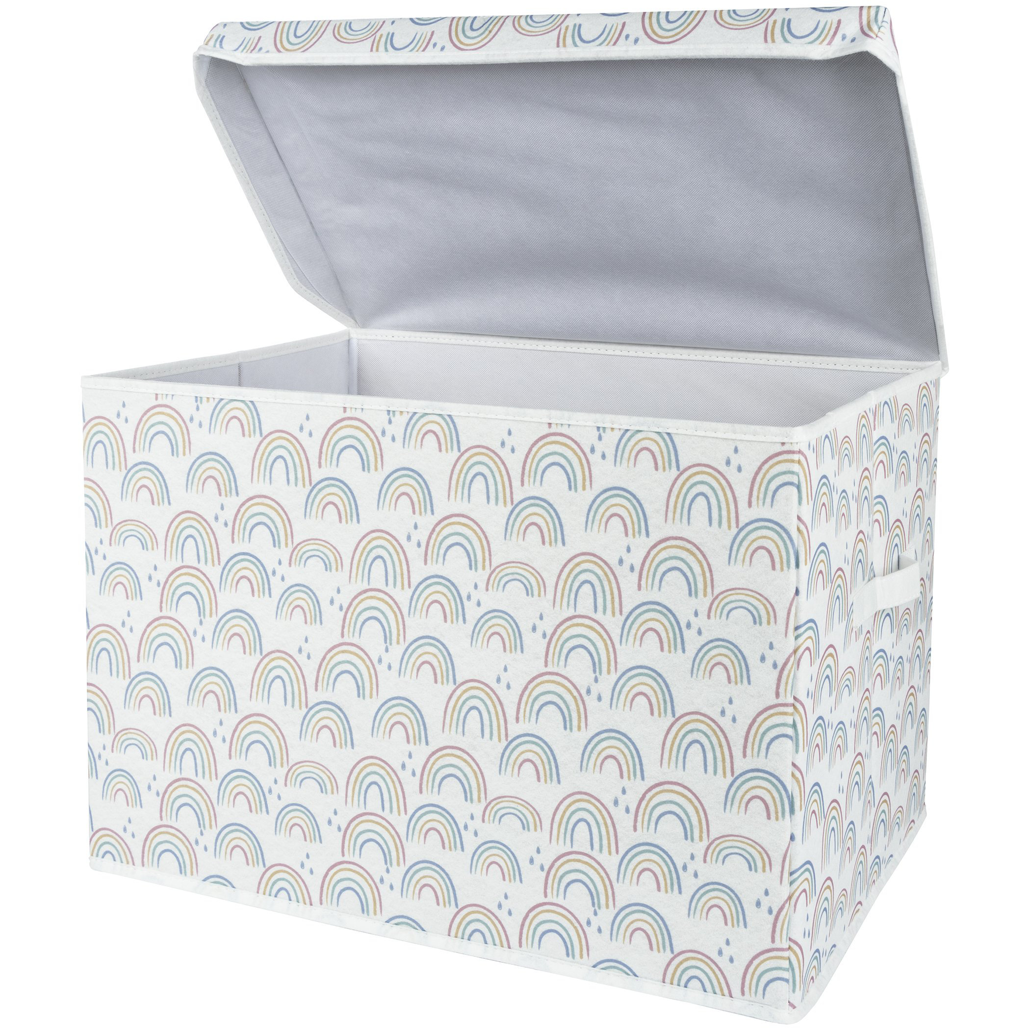 Isabelle & Max™ Vallarie Painted Rainbow Felt Toy Box By Isabelle & Max