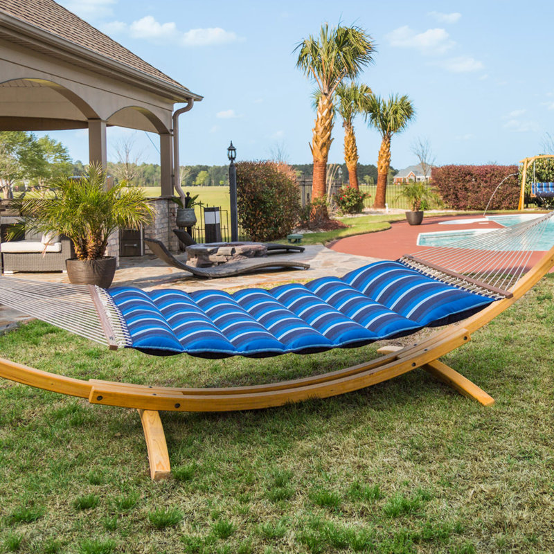 Freeport Park Gloria Pillowtop Sunbrella Spreader Bar Hammock