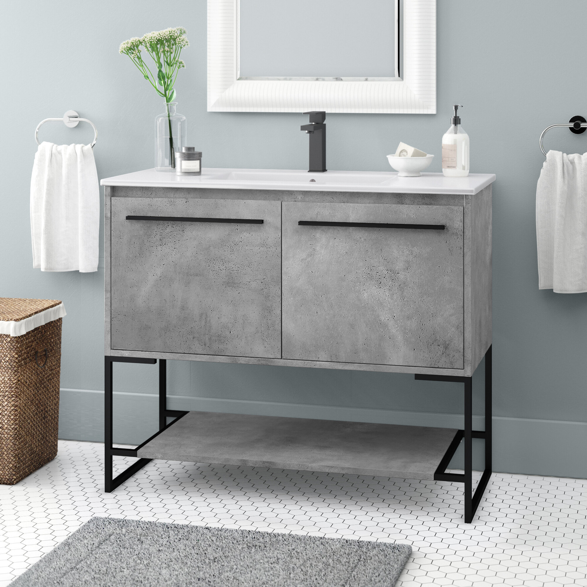 Wrought Studio Aminata 40 Single Bathroom Vanity Set Reviews Wayfair