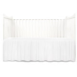 cream crib skirt