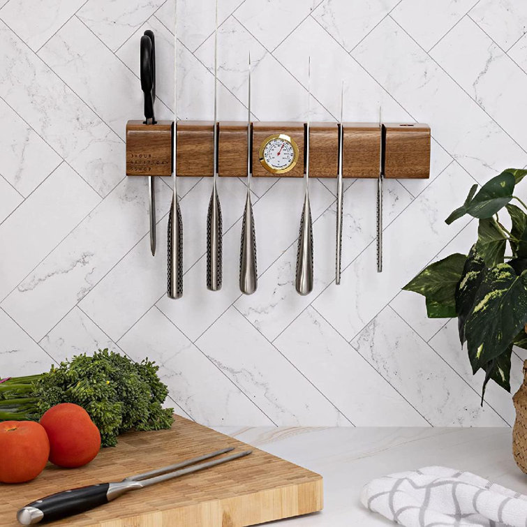 Zntellectual Y.E.S Wooden Knife Magnetic Strip & Holder For ...