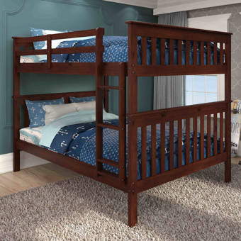 amani full over full bunk bed with trundle