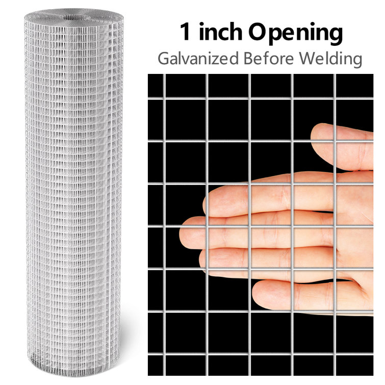 Hardware Cloth Galvanized Welded 1.2*15m/4*49ft Wire Mesh Safeguard Fence Cage 