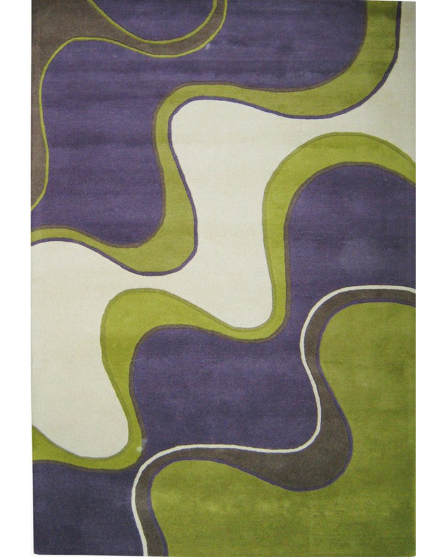 New Zealand Handmade Purple Area Rug