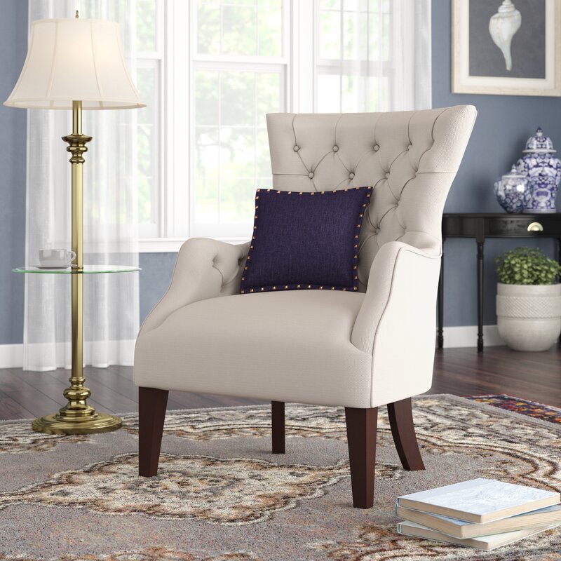 Birch Lane Heritage Steelton Button Tufted 21 25 Wingback Chair