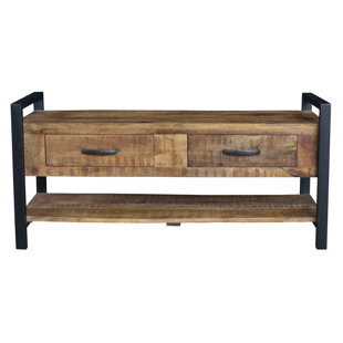 Hanks Wood Storage Bench