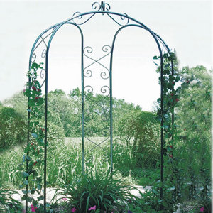 3-Sided 6 Ft. W x 6 Ft. D Metal Permanent Gazebo