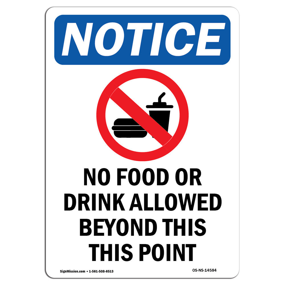 SignMission No Food or Drink Allowed Sign with Symbol | Wayfair