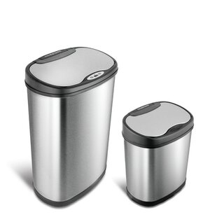 Nine Stars Stainless Steel Motion Sensor Trash Can