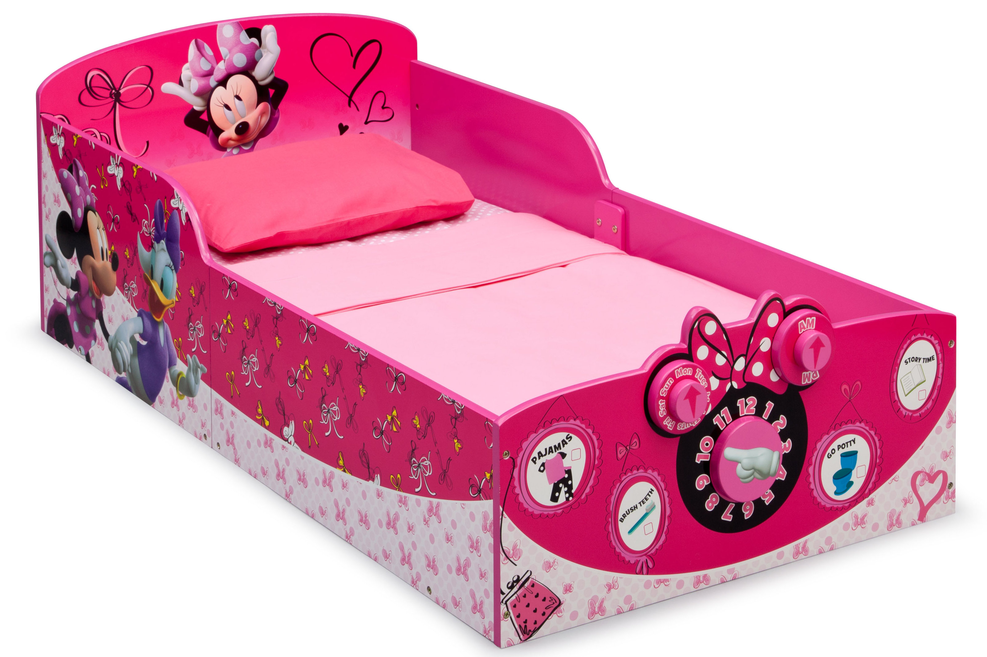 minnie mouse toddler bed mattress size