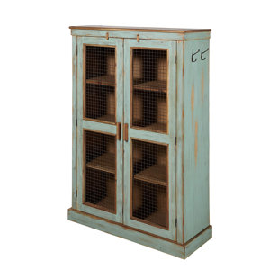 Charlie Vintage Vertical Farmhouse 2 Door Cabinet