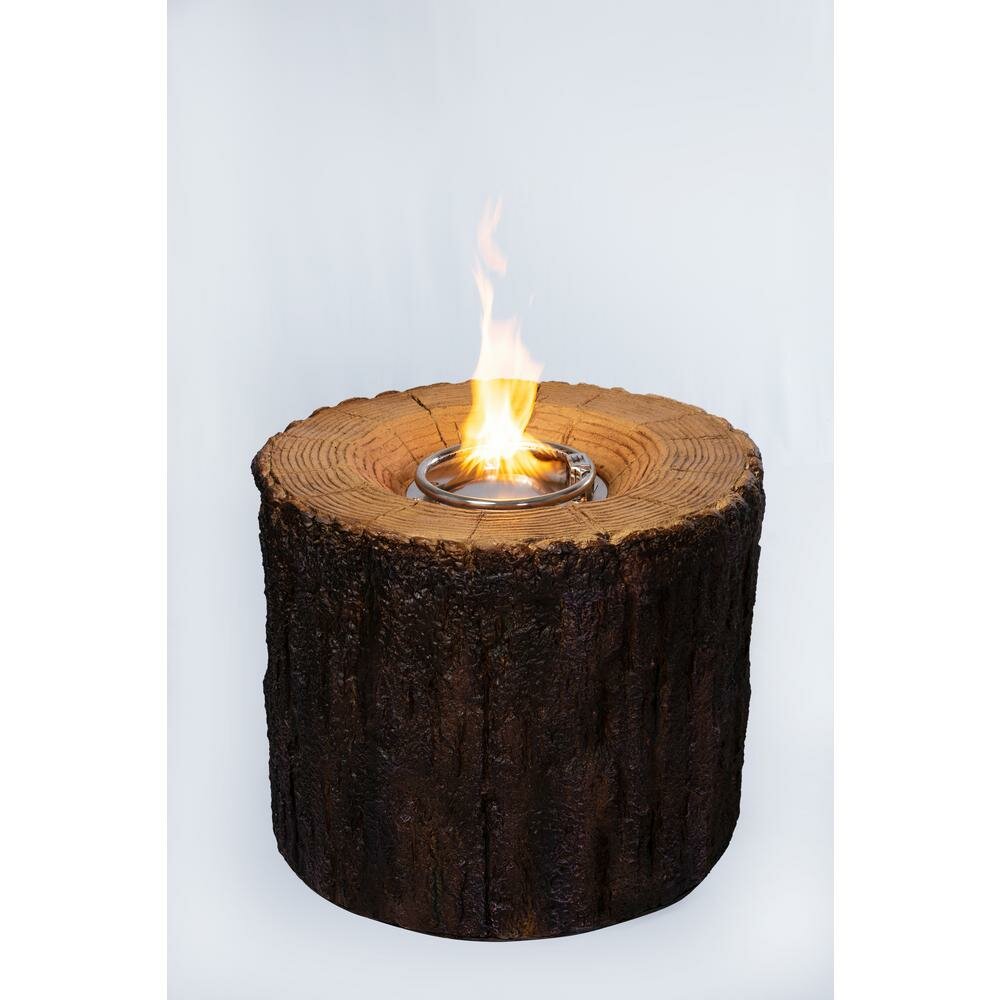 Loon Peak Dragon Fire Stump Propane Fire Pit Wayfair