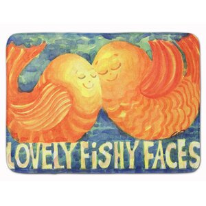 Fish Kissing Fish Memory Foam Bath Rug