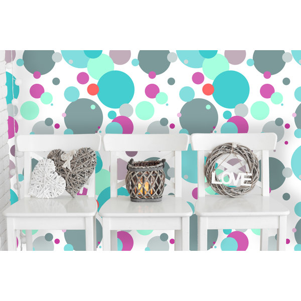 Harriet Bee Doric Removable Abstract Circles 6 25 L X 25 W Peel