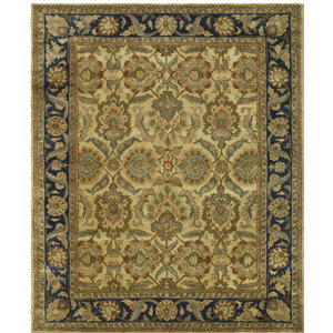 Dockett Hand Tufted Green/Blue/Beige Indoor Area Rug